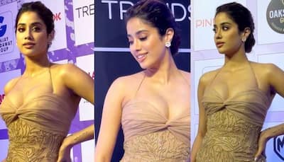 Janhvi Kapoor Sizzles In Bold Gown With Plunging Neckline, Fans Call Her 'Hotness Personified' - Watch 