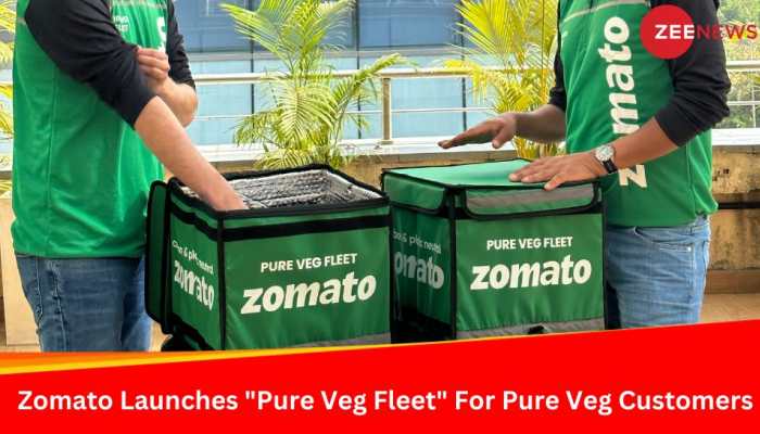 Zomato Launches &quot;Pure Veg Fleet&quot; For Pure Vegetarian Customers