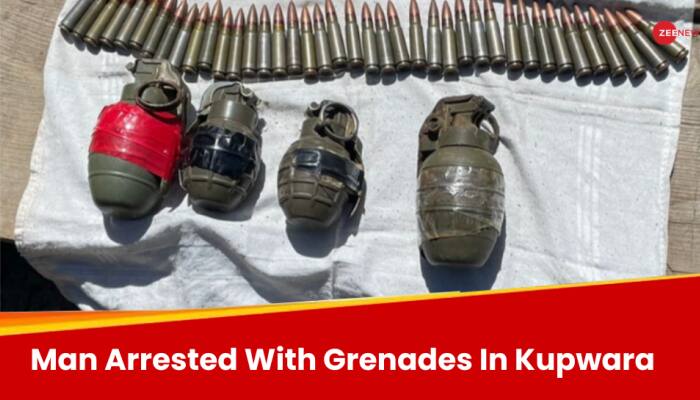 Jammu &amp; Kashmir: Terror Suspect Arrested With Four-Hand Grenades In Kupwara 