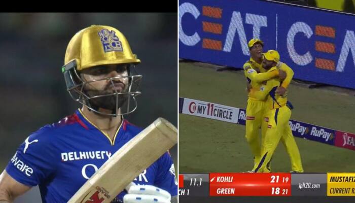 WATCH: Ajinkya Rahane, Rachin Ravindra Complete Unbelievable Catch To Get Virat Kohli Out During CSK vs RCB Clash
