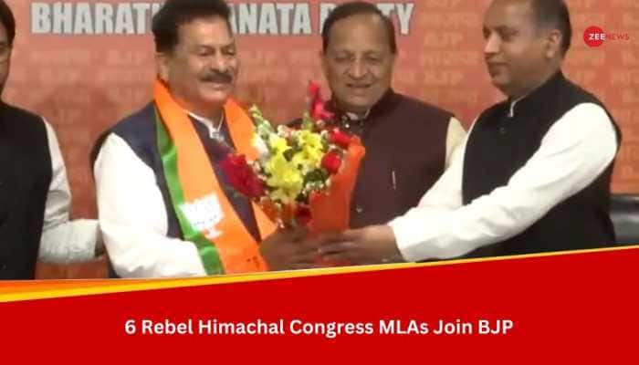 Big Blow To Congress As Six &#039;Rebel&#039; Himachal Pradesh MLAs Join BJP