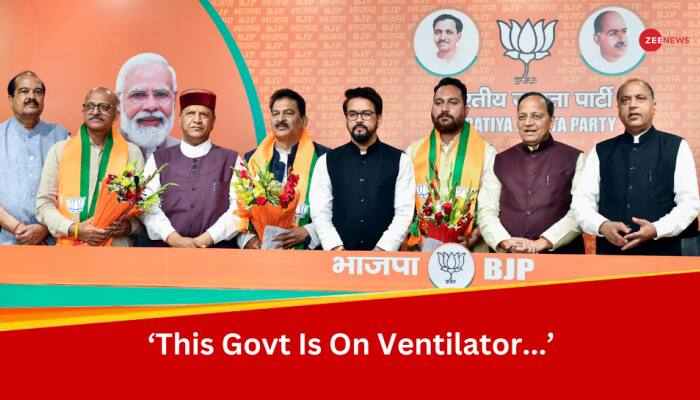 &#039;Govt On Ventilator...&#039;, &#039;Won&#039;t Last...&#039;: Himachal MLAs Slam Congress As They Join BJP