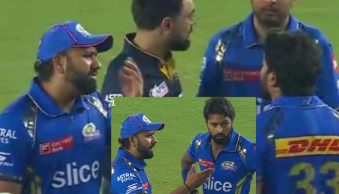 Rohit Sharma&#039;s Animated Argument With MI Captain Hardik Pandya Post Loss To GT Goes Viral; Watch