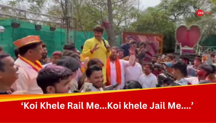 &#039;Koi Khele Rail Me, Koi Khele Jail Me....&#039;: Manoj Tiwari Takes Veiled Dig At Delhi CM Arvind Kejriwal On Holi- Watch