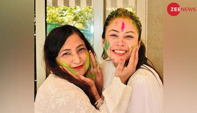 Shehnaaz Gill And Her Mother Beautifully Coordinate In Matching White Outfits For Holi 