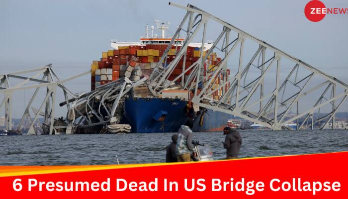 US Bridge Collapse: Six Presumed Dead After Ship Knocks Down Baltimore Bridge