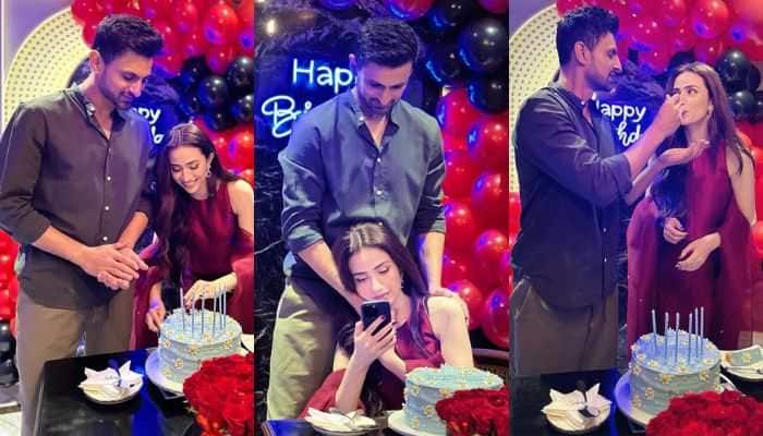 Shoaib Malik Celebrates Birthday Of Wife Sanaj Javed In Romantic Fashion - In Pics