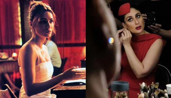 The Excitement Soars High As Kareena Kapoor Khan And Kriti Sanon Drop BTS Images From 'Crew' Sets 