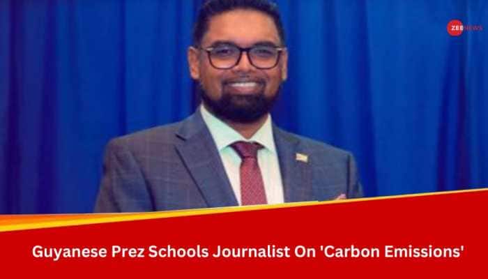 Guyanese President Schools Journalist On &#039;Western Hypocrisy&#039; On &#039;Carbon Emissions&#039; - Watch Viral Video
