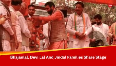Foes Turn Friends As Bhajanlal, Devi Lal And Jindal Families Share Stage In Haryana
