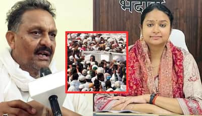Argument Breaks Out Between  Ghazipur DM, MP Afzal Ansari At Mukhtar Ansari's Funeral