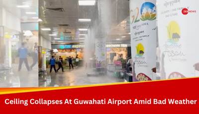 Portion Of Ceiling Collapses At Guwahati Airport After Heavy Rainfall, Hailstorm