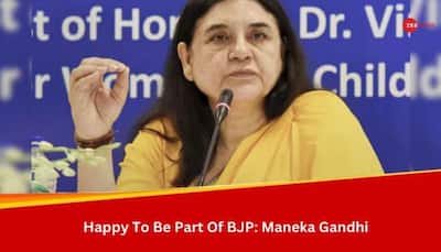 'Happy To Be In BJP': Maneka Gandhi's First Reaction After Son Varun Gandhi Denied Ticket From Pilibhit  