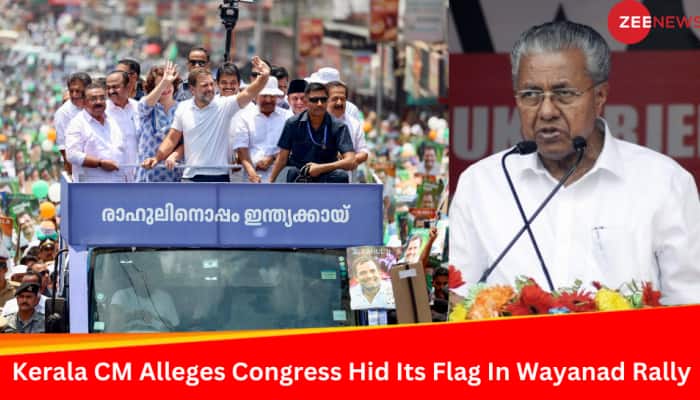 'Rahul Lacked Courage...' Kerala CM Alleges Congress Hid Its, Ally Muslim League's Flag In Wayanad Rally 
