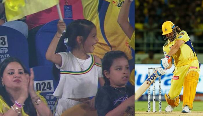 IPL 2024: Sakshi Dhoni, Ziva Dhoni Cheer For MS Dhoni&#039;s CSK In Hyderabad, Pic Goes Viral
