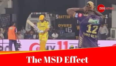 MS Dhoni's Arrival Leaves Andre Russell Covering His Ears In Awe of Chepauk's Roar, Video Goes Viral - Watch