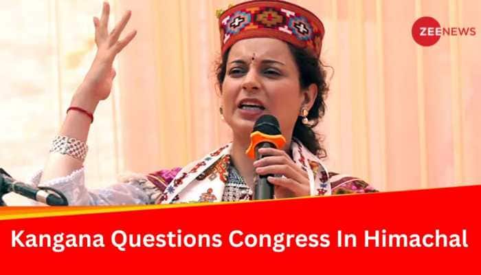  &#039;Where Are 5 lakh Jobs, Mobile Hospital..,&#039; Kangana Questions Congress In Himachal