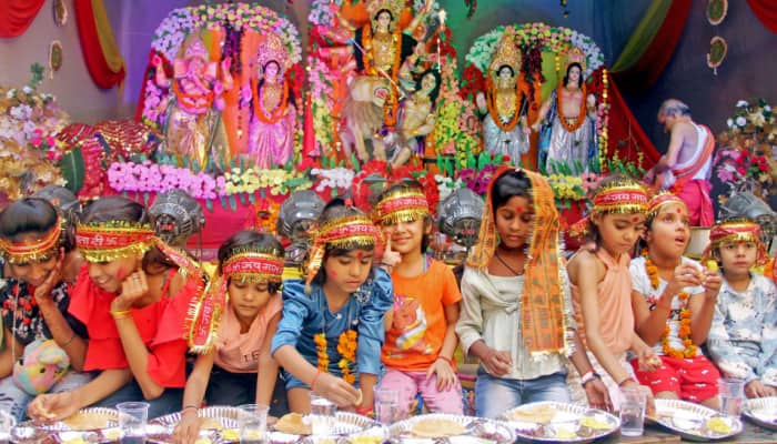 Navratri Kanya Puja 2024: Worship Maa Durga&#039;s Avatars- Check Shubh Muhurat, Significance And Puja Vidhi Of Kanjak Pujan On Ashtami
