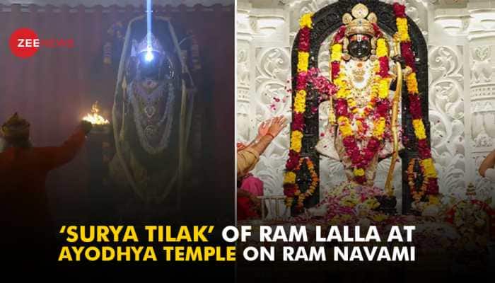 WATCH: ‘Surya Tilak’ Of Ram Lalla At Ayodhya Temple On Ram Navami