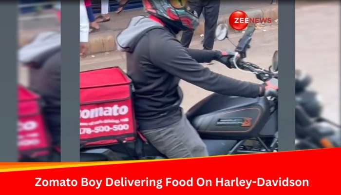 Viral Video: Zomato Boy Delivering Food On Harley-Davidson Surfaces Online -- Watch