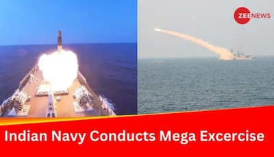 Indian Navy Conducts Mega Excercise 'Poorvi Lehar' On East Coast