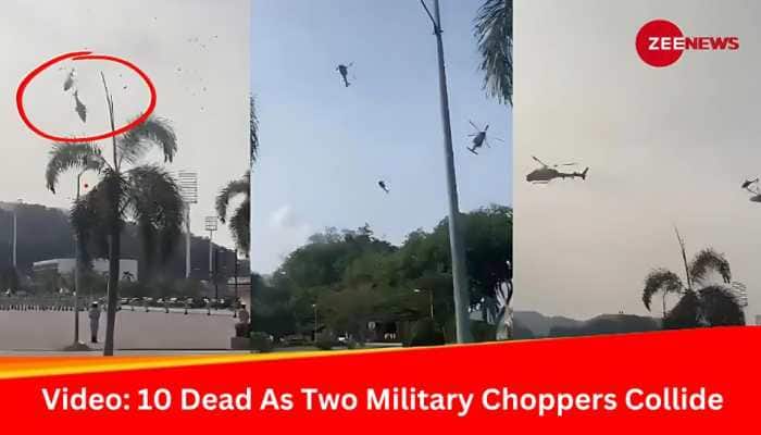 Video: 10 Dead As Two Military Choppers Collide Mid-air In Malaysia