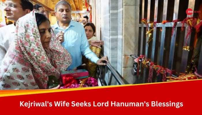 As AAP, ED Fight Over Delhi CM&#039;s Health, Sunita Kejriwal Seeks Blessings Of Lord Hanuman