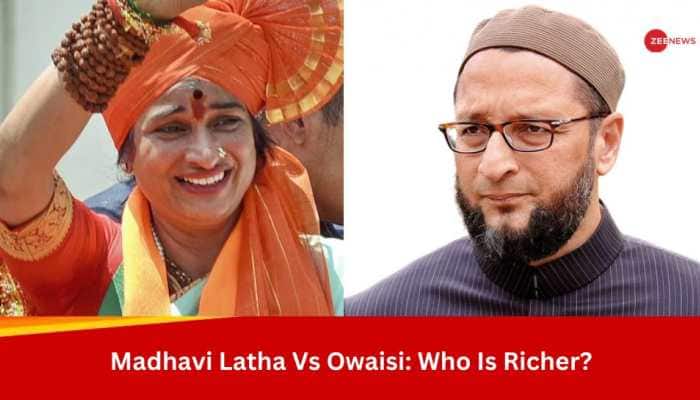 BJP&#039;s Madhavi Latha Vs AIMIM&#039;s Asaduddin Owaisi: Who Is Richer? Check Their Assets