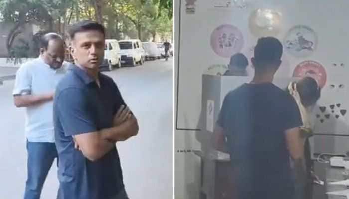 Dravid&#039;s Simplicity Wins Hearts Again As India&#039;s Head Coach Stands In Queue To Vote, Video Goes Viral - Watch