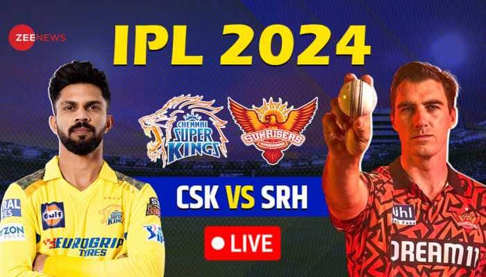 SRH:70-3(8), CSK vs SRH Live Cricket Score and Updates, IPL 2024: SRH In Trouble As Abhishek Sharma Departs