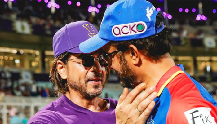 Shah Rukh Khan Surprises Sourav Ganguly With A WARM Hug After KKR Thrash DC In IPL 2024; Watch