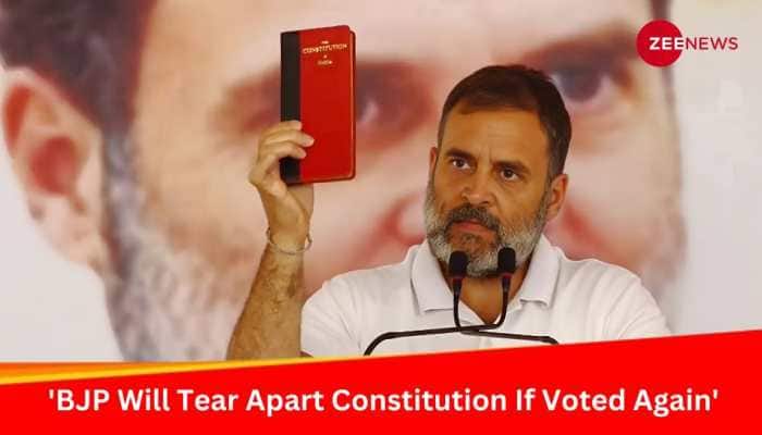 &#039;BJP Will Tear Apart Constitution If Voted Again&#039;: Rahul Gandhi Continues His Tirade Against Modi