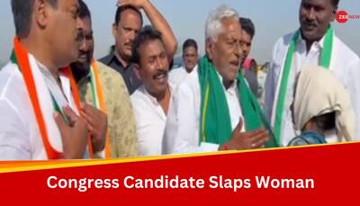 Congress Candidate Jeevan Reddy Slaps Woman In Telangana, Party Members Spotted Laughing - Viral Video