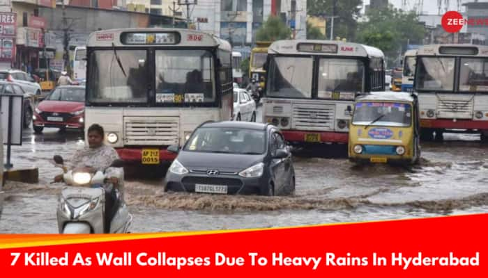 7 Killed In Wall Collapse, Including 4-Year-Old, As Heavy Rains Wreak Havoc In Hyderabad | 10 Points