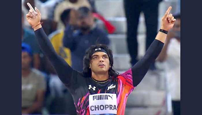 Watch: Neeraj Chopra Narrowly Misses Top Spot in Doha Diamond League Javelin Throw, Video Goes Viral