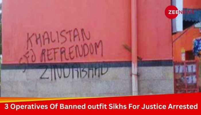 3 Members Of Banned Outfit Sikhs For Justice Arrested For Writing Pro-Khalistani Slogan 