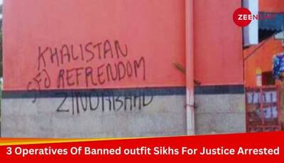 3 Members Of Banned Outfit Sikhs For Justice Arrested For Writing Pro-Khalistani Slogan 