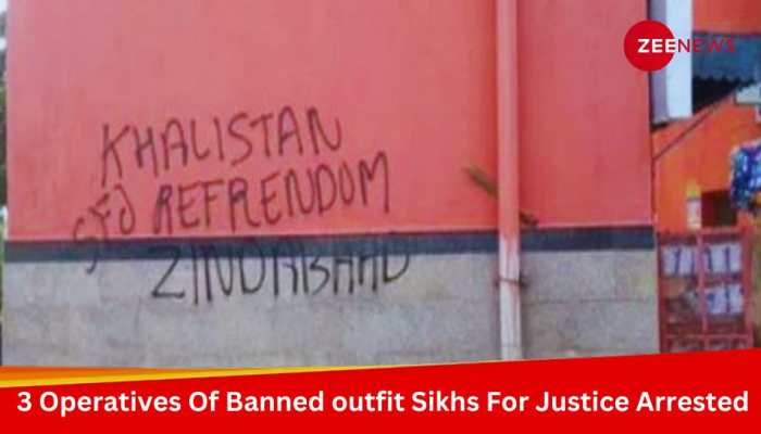 3 Members Of Banned Outfit Sikhs For Justice Arrested For Writing Pro-Khalistani Slogan 