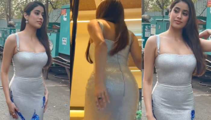Janhvi Kapoor Turns Up The Heat As She Flaunts Her Curves In Shimmery Bodycon Dress, Fans Call Her &#039;Stunning&#039;  