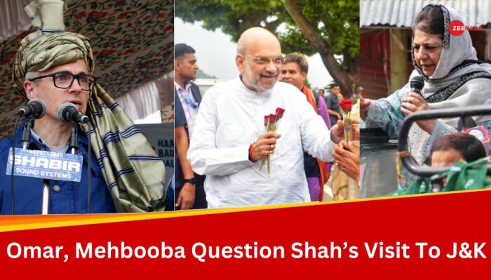 'Here To Support BJP's Proxy Parties?' Omar Abdullah, Mehbooba Mufti Question Amit Shah's J&amp;K Visit