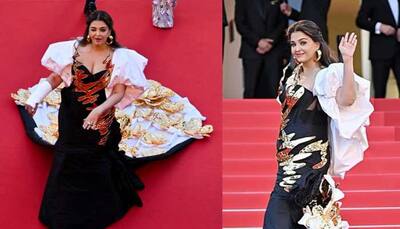 Aishwarya Rai Lits Up Cannes 2024 Red Carpet In Black-Golden Falguni Shane Peacock Gown, Netizens Left Unimpressed!