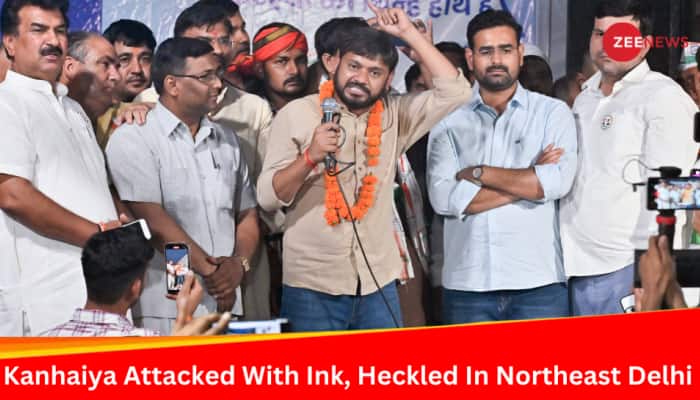 Kanhaiya Kumar Attacked With Ink, Heckled In Northeast Delhi; Congress Leader Says &#039;Manoj Tiwari&#039;s Goons...&#039;
