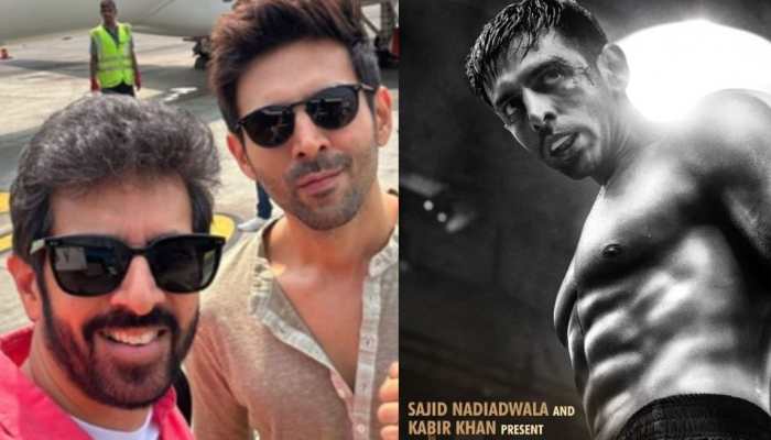 Kartik Aaryan Heads To Gwalior With Kabir Khan For &#039;Chandu Champion&#039; Trailer Launch 