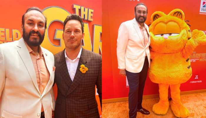 Tabby Cat Is Here! Chris Pratt, Hannah Waddingham Attend &#039;The Garfield Movie&#039; Premiere Night With Producer Namit Malhotra