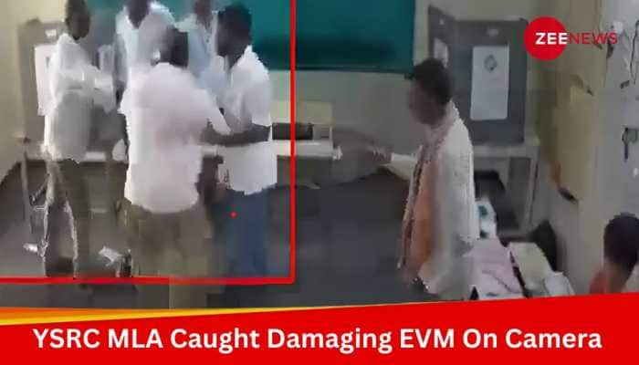 EC Orders Action Against Andhra MLA Caught Damaging EVM On Camera