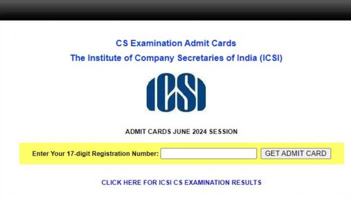 ICSI Admit Card June 2024 OUT For CS Professional, Executive Exams At icsi.edu- Check Direct Link Here