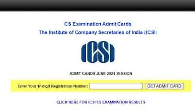 ICSI Admit Card June 2024 OUT For CS Professional, Executive Exams At icsi.edu- Check Direct Link Here