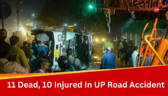 Uttar Pradesh: Bus Carrying Devotees Stops At Dhaba For Dinner; Dumper Truck Overturns On It Killing 11 In Shahjahanpur