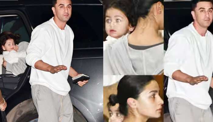 Ranbir Kapoor Cradles Raha In Car As Fam Jam Jet Off For Anant Ambani-Radhika Merchant's Pre-Wedding Cruise Party - Watch