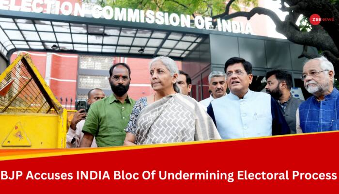 BJP Accuses Cong And INDIA Bloc Of Undermining Electoral Process, Urges EC Action